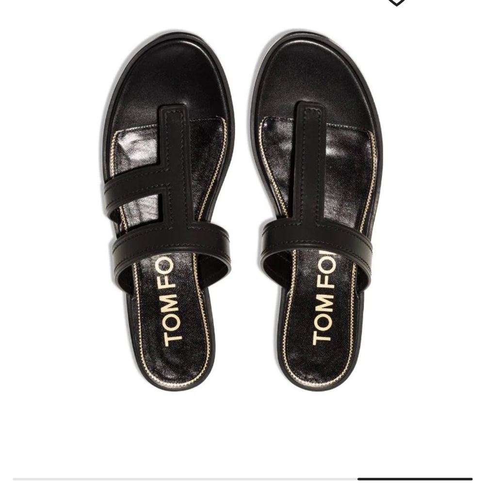 T & F logo sandals Tom Ford